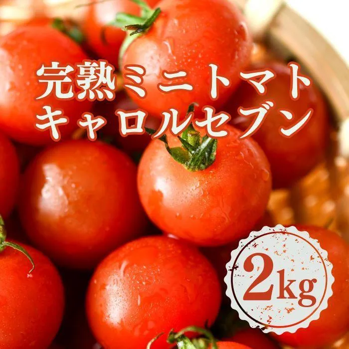 ［先行予約］完熟 ミニトマト 2kg  果物のような甘さと美味しさキャロルセブン｜ミニトマト キャロルセブン 糖度