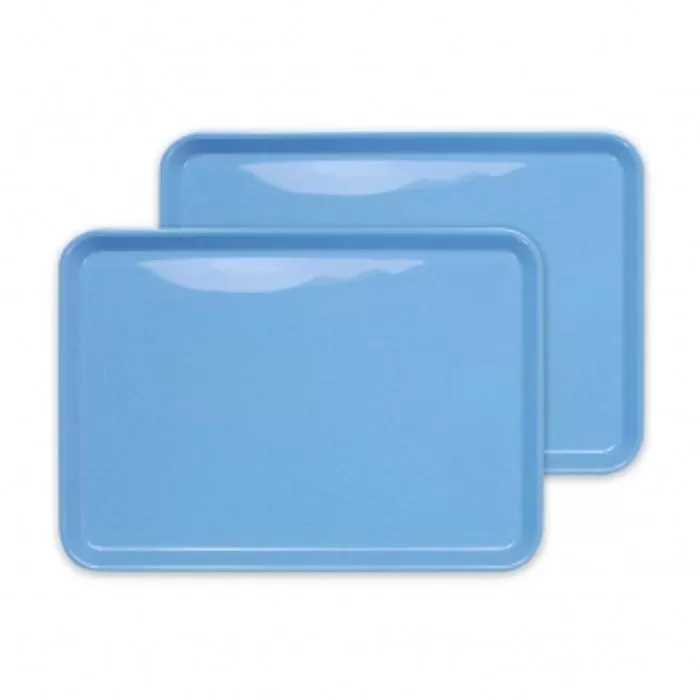 カラフルピノトレー M 33cm ブルー 2枚組 タツクラフト 【Tk43】