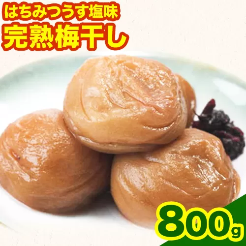 紀州南高梅使用 はちみつうす塩味完熟梅干し 800g 厳選館 《90日以内に出荷予定(土日祝除く)》 和歌山県 日高川町 紀州南高梅 はちみつうす塩 梅干し 送料無料 産地直送 