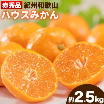 【先行予約】赤秀品 紀州和歌山 ハウス みかん 約2.5kg 株式会社魚鶴商店《2026年6月下旬頃～7月下旬頃出荷》和歌山県 日高川町 みかん ミカン 蜜柑 フルーツ 柑橘