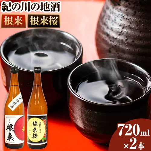 【 紀州 の 地酒 】純米吟醸酒 根来 長期熟成山廃仕込み 根来桜 飲み比べセット 720ml×2本 厳選館《90日以内に出荷予定(土日祝除く)》 和歌山県 日高川町 酒 純米吟醸 飲み比べ 日本酒 酒 1440ml