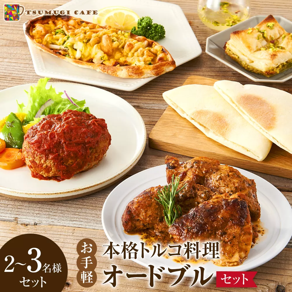 本格トルコ料理 オードブル 2〜3名セット ケバブチキンステーキ ハンバーグ ピザ 焼き菓子 肉料理 鶏肉 温めるだけ 惣菜 お手軽 簡単 ギフト 贈り物 ホームパーティー