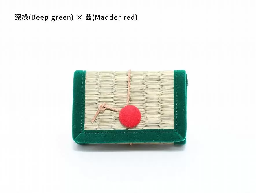 inoca  CASE　CARD【深緑×茜】