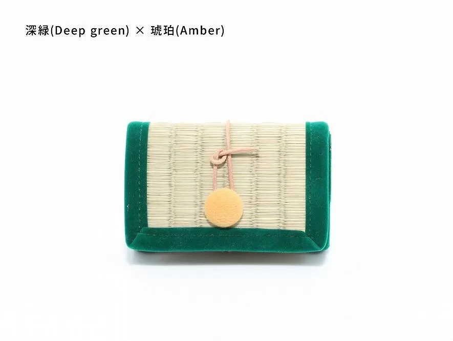inoca  CASE　CARD【深緑×琥珀】