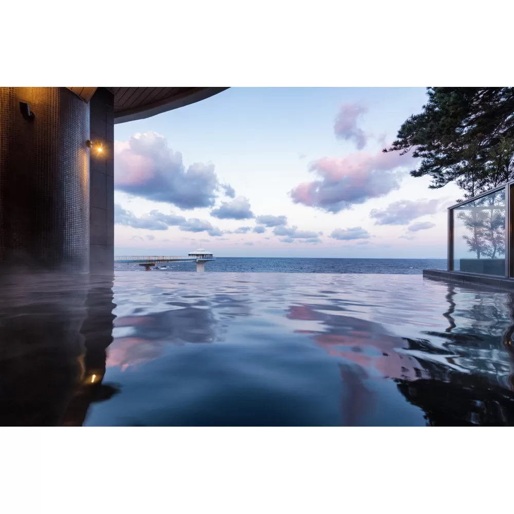 ［SHIRAHAMA KEY TERRACE ホテルシーモア］ペア日帰り入浴券 昼食付《熊野牛ハンバーグ御膳料理》