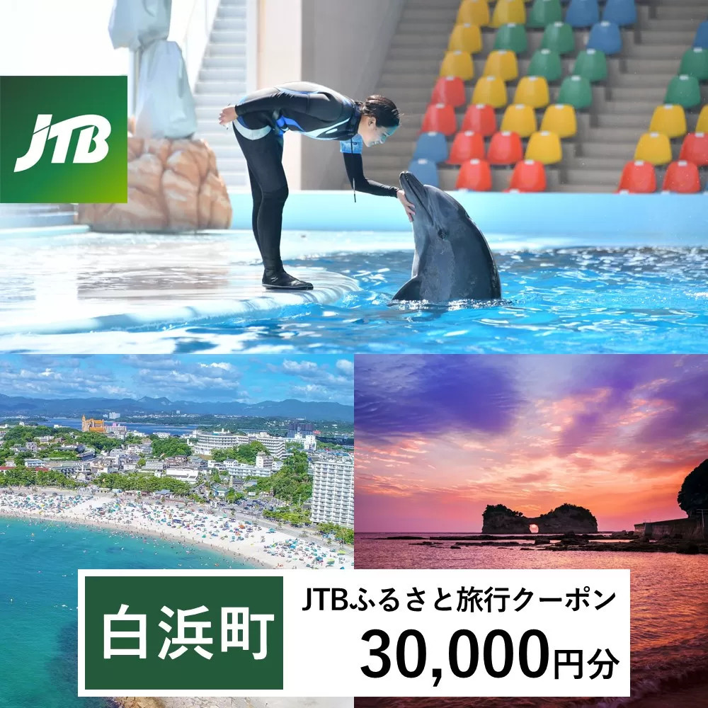 【白浜町、那智勝浦町、上富田町】JTBふるさと旅行クーポン（Eメール発行）（30,000円分）