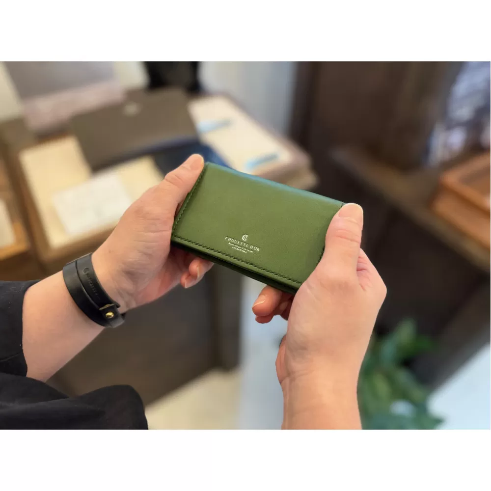 革職人が作る牛革名刺入れ Card case［GRN］