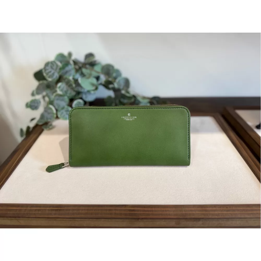 革職人が作った牛革ラウンドファスナー長財布［GRN］