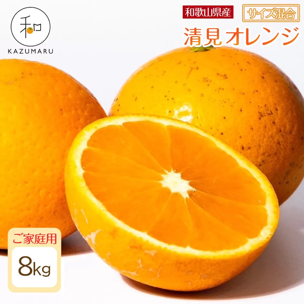 家庭用 森本農園の手選別 清見オレンジ 約8kg 和歌山県産 サイズ混合 ［北海道・沖縄・離島配送不可］［RN48］［2026年2月上旬から順次発送予定］