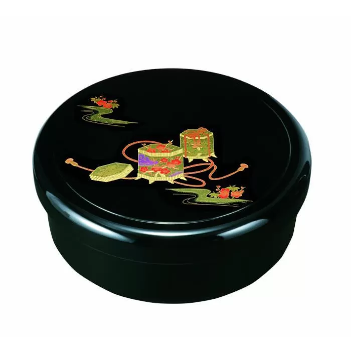 10.5寸 茶櫃 平安物語（内梨地塗） ［YG475］