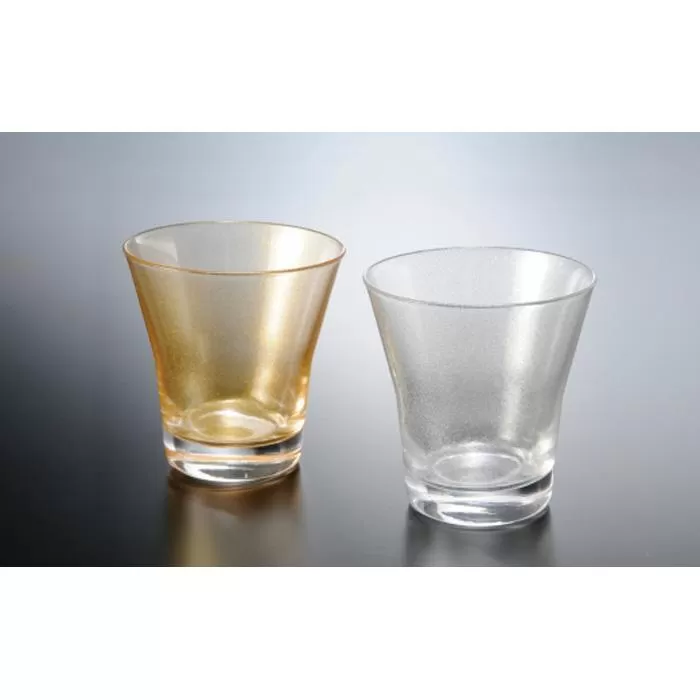 紀州漆器 フリーグラス 涼金 涼銀 ペア【YG54】