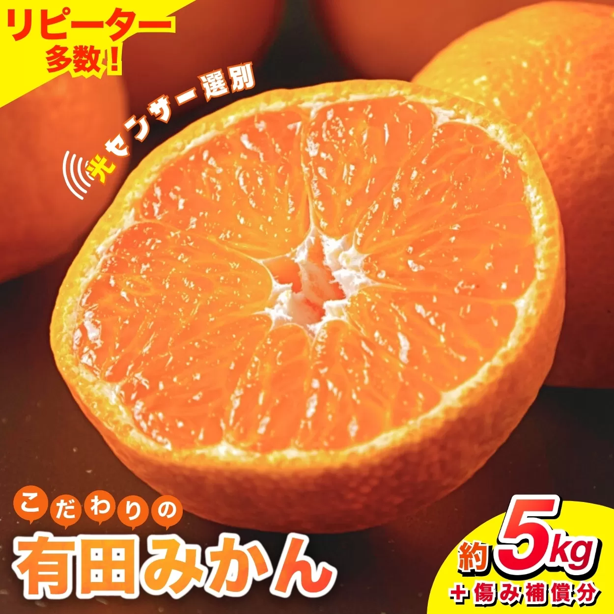 [2025年11月発送予約分][家庭用]こだわりの有田みかん 約5kg+250g(傷み補償分) 有機質肥料100% サイズ混合 [11月発送]※北海道・沖縄・離島配送不可 / みかん 果物 柑橘 フルーツ オレンジ 有田みかん