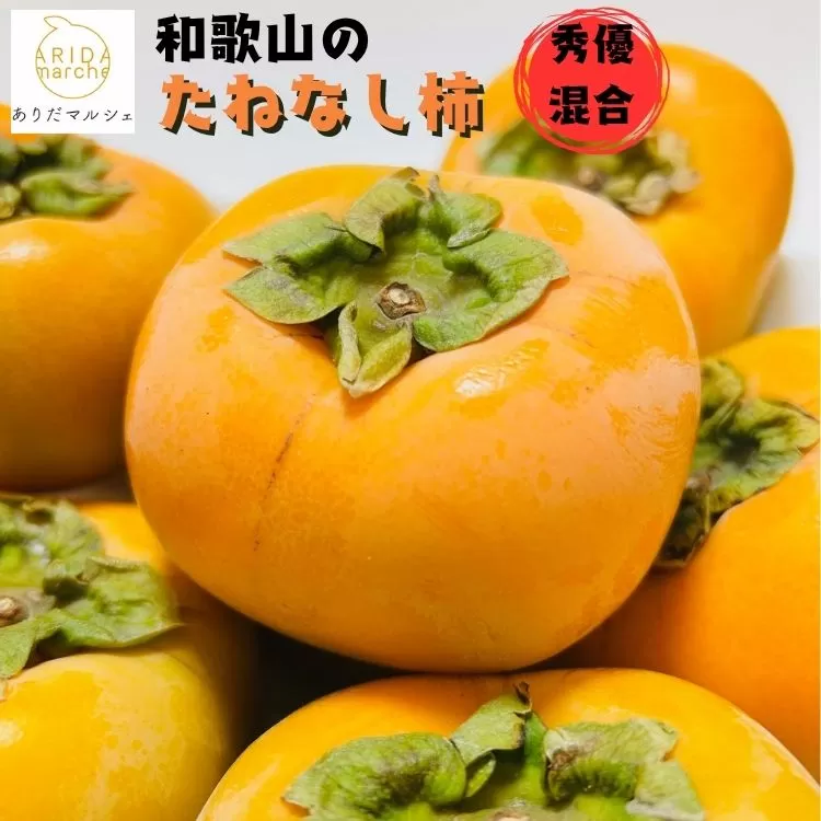 【先行予約】【2026年10月発送】【ご家庭用】和歌山のたねなし柿　秀優混合　約2kg【2026年10月上旬～下旬頃に順次発送予定】 ※着日指定不可 / 柿 かき カキ 果物 くだもの フルーツ