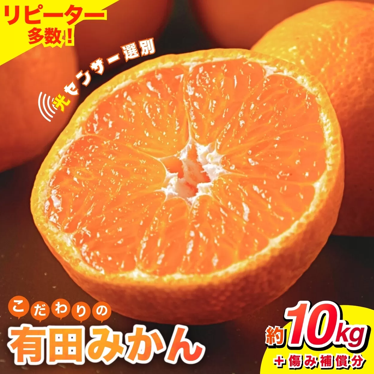 [2025年11月発送予約分][家庭用][農家直送]こだわりの有田みかん 約10kg+250g(傷み補償分) 有機質肥料100% サイズ混合 [11月発送]※北海道・沖縄・離島配送不可 / 果物 フルーツ 有田みかん みかん 和歌山 オレンジ