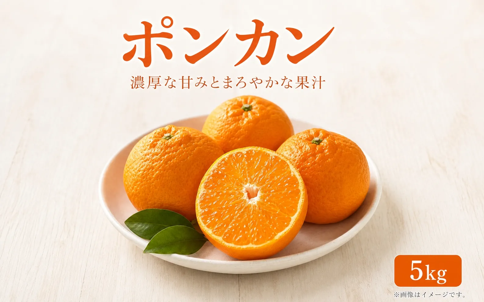 紀州和歌山有田産ポンカン　5kg ※2027年1月下旬頃～2027年2月上旬頃に順次発送（お届け日指定不可）