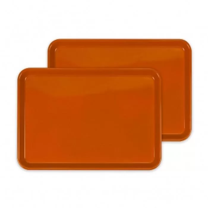 カラフルピノトレー M 33cm マンダリンオレンジ 2枚組 タツクラフト 【Tk52】