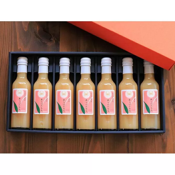 あら川の桃 60％ 果汁入り ドリンク 200ml × 7本 入り ギフトセット【mao9】