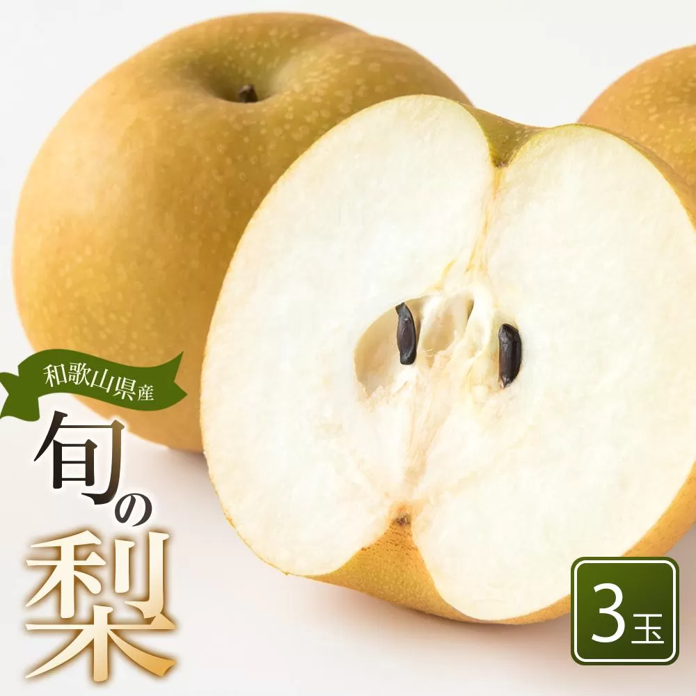 和歌山県産 旬の梨 3玉（4Lサイズ） 【2024年8月中旬以降順次発送】【MG18】