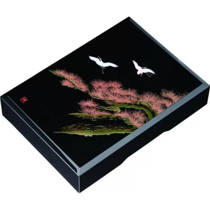 紀州漆器 加伏文庫 黒 飛祥 A4サイズ【YG215】