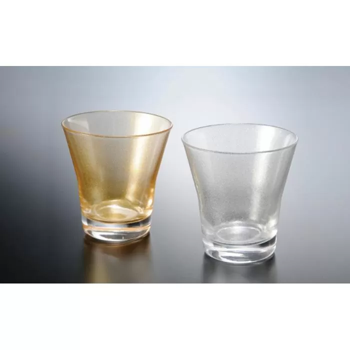 紀州漆器 フリーグラス 涼金 涼銀 ペア【YG54】
