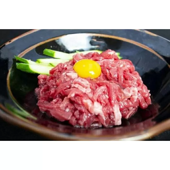熊野牛ユッケ 10個入り(タレ・粉山椒付) 【SW69】