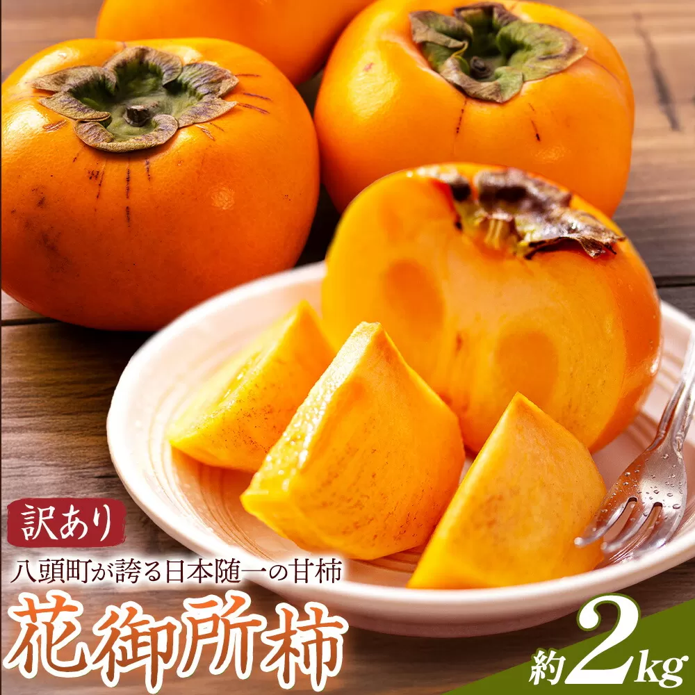 ご家庭用 柿 八頭町が誇る 日本随一の 甘柿 花御所柿 約2kg Tottori食のまごころ農園 《12月上旬-12月下旬頃出荷》鳥取県 八頭町 柿 かき カキ 花御所柿 甘柿 果物 フルーツ 訳あり
