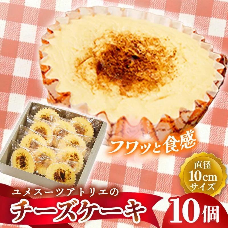 アトリエチーズ10個入り【チーズケーキ ケーキ クリームチーズ 美味しい おやつ お菓子 スイーツ ギフト 贈り物 おもてなし ご自宅用 島根県 安来市】【価格変更】【17-YA-07】