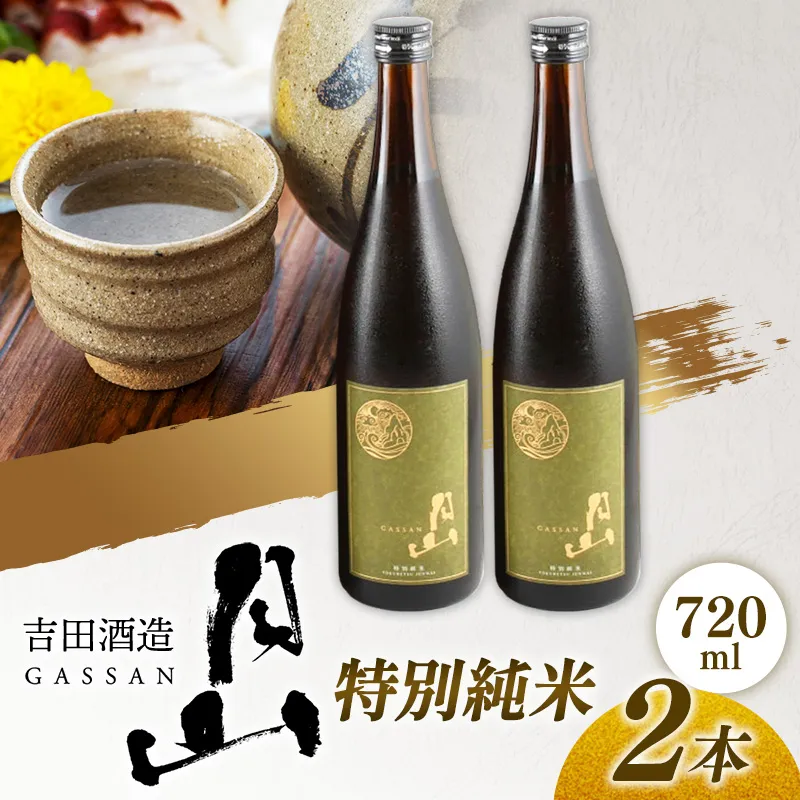 月山 特別純米酒 720ml×2本 【 純米酒 日本酒 地酒 吉田酒造 老舗 美味しい 食中酒 おすすめ 旨口 お酒 贈り物 ギフト ご自宅用 島根県 安来市】【18-YF-46】