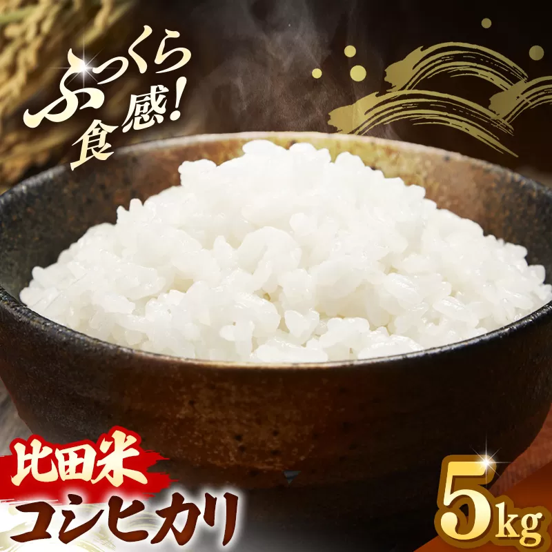 比田米 コシヒカリ(精米)5kg【令和7年産 米 お米 こしひかり ごはん ご飯 国産 お弁当 美味しい 人気 おすすめ 島根県産 島根県 安来市】