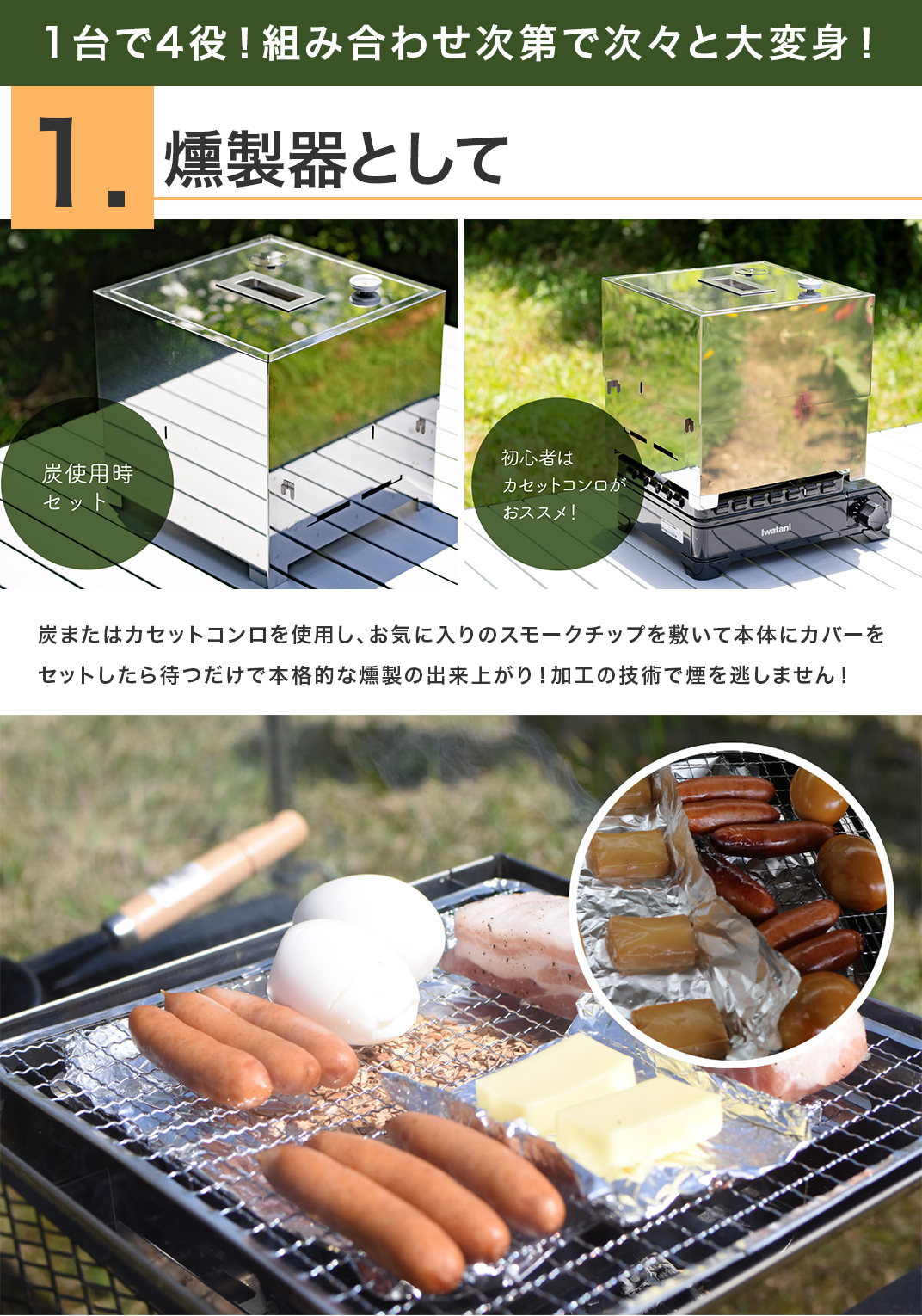 アウトドア　オーブン　燻製器　焼き芋 おためし新商品ナビ » Blog Archive » 簡単ホクホク