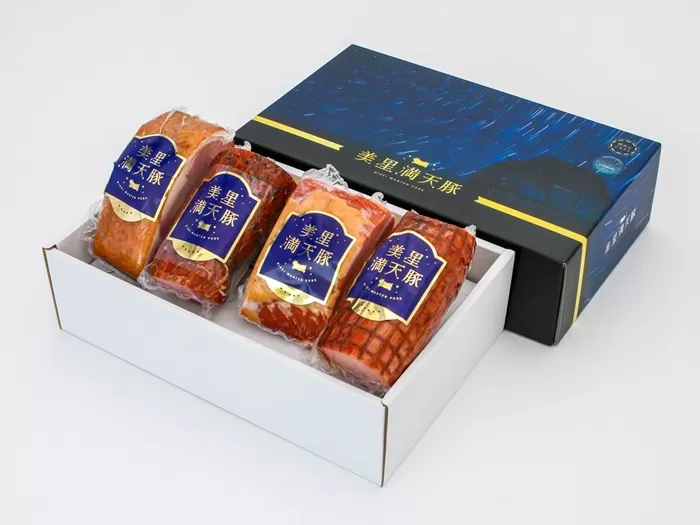 C-08ハム・パストラミポーク詰合せ(全4種)【美星町産豚肉】