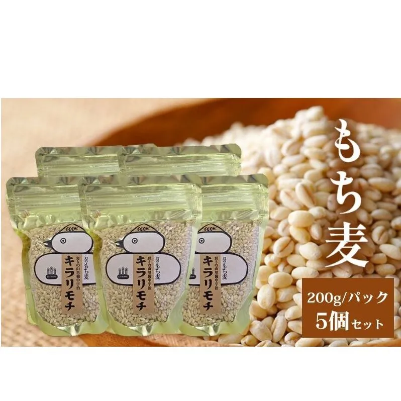 宇治町産 もち麦5個セット お米