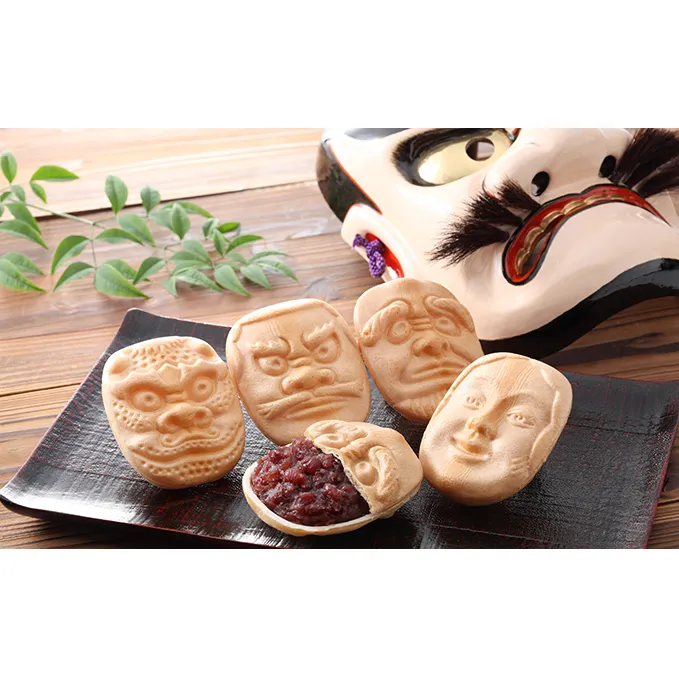 銘菓 備中神楽面最中 15個入り［ 三宅製菓本店 ］岡山 高梁 菓子 和菓子 最中 粒あん お菓子 スイーツ 
