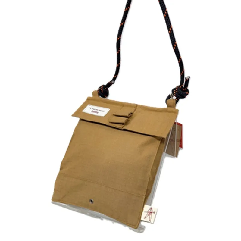 【一点物】高梁市消防本部 消防服リメイクポシェット(大) ポシェット バッグ ファッション かばん 鞄 岡山 高梁市