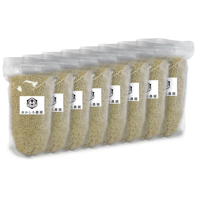 あかしろ農園の もち麦 約8kg（ キラリモチ 約1kg×8パック） お米 