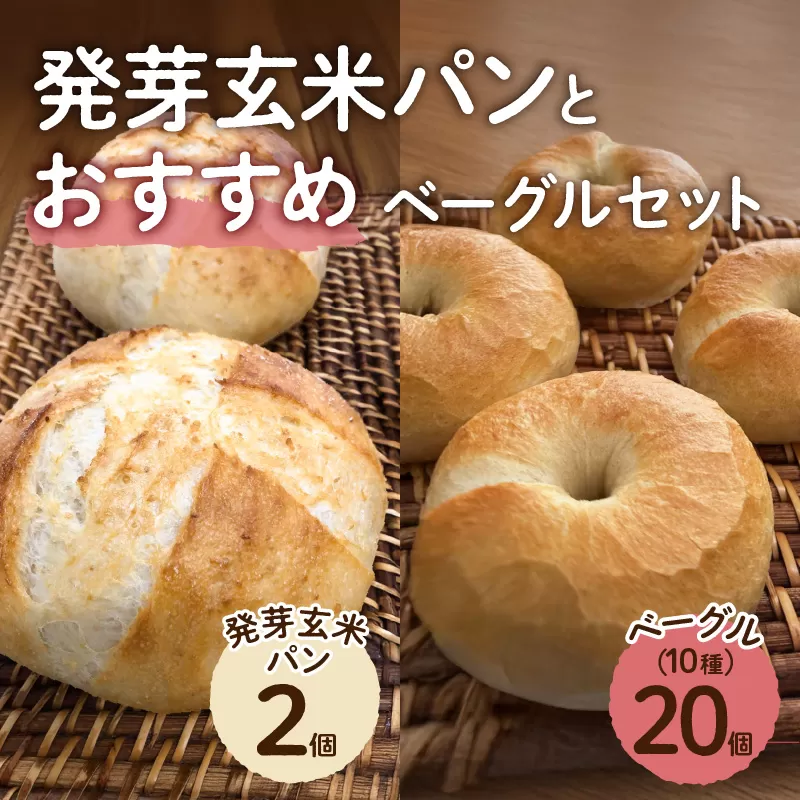 発芽玄米パンとおすすめベーグルセット【 ベーグル パン 自家製 酵母 発芽 玄米 もっちり オススメ 】