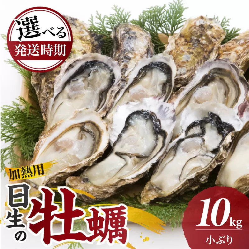 【先行受付スタート】《★選べる発送時期★》日生 牡蠣（小ぶり）10kg 《2025年11月下旬〜2026年4月中旬発送》（発泡スチロールにてお届け！）【生鮮 牡蠣 10kg 日生産 ひなせ カキ かき 海のミルク 加熱用 小ぶり】