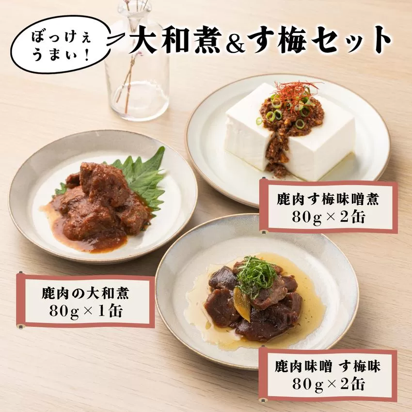 ぼっけぇうまい！大和煮＆す梅セット［008-a011］