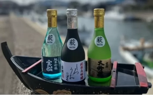 日本酒 飲み比べ ☆GI萩取得☆ 宝船 GI萩3種 のみくらべ セット 300ml×3本｜HG001076