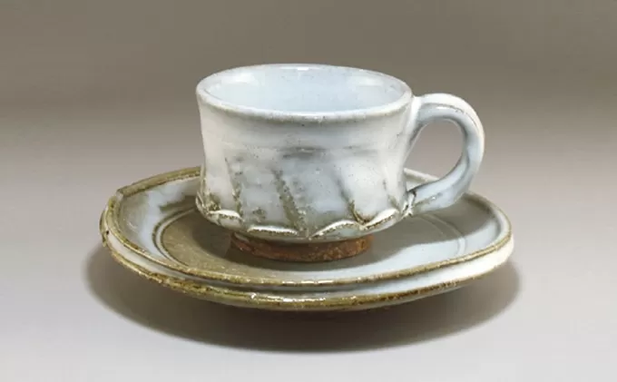 萩焼　コーヒーカップ（面取）｜HG000328