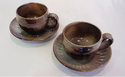須佐唐津焼　コーヒーカップ2客セット｜HG000199