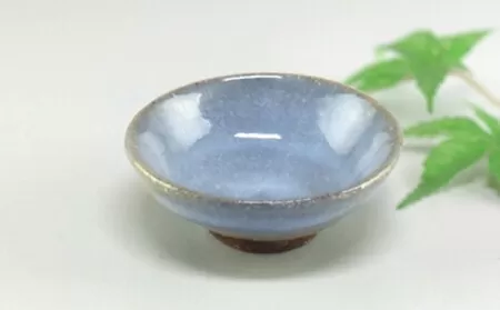 萩焼　蒼のぐい呑｜HG000314