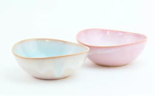《萩焼》ソラモモ ペア鉢｜HG000473