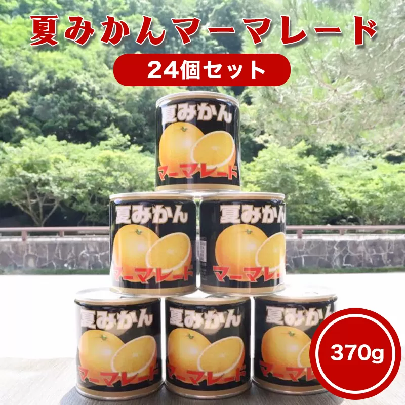 萩名産夏蜜柑／夏みかんマーマレード缶　24個｜HG0765-C