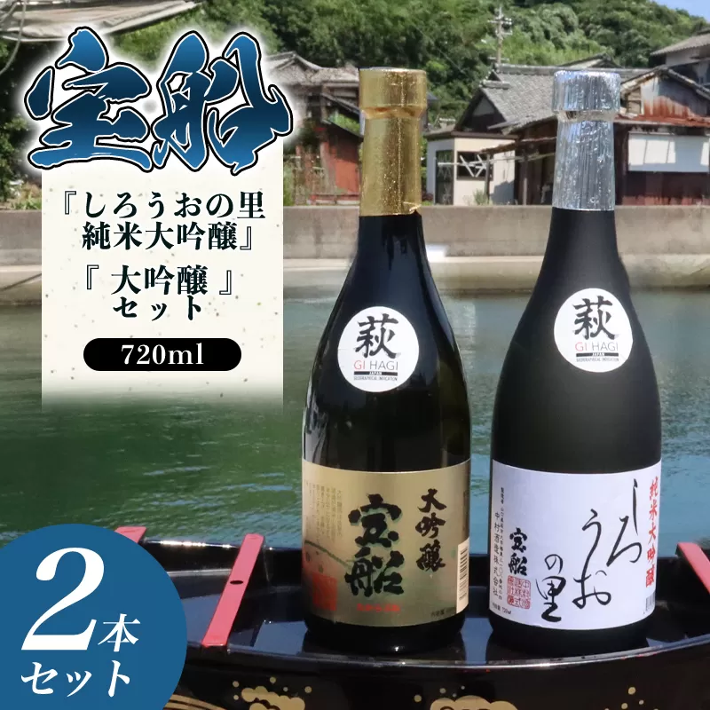 ☆GI萩取得☆ 宝船 『しろうおの里 純米大吟醸』『 大吟醸 』セット｜HG000122