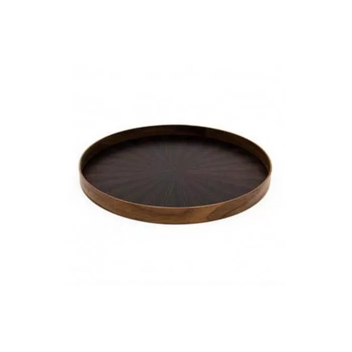Round Rays Tray S　黒檀 ebony