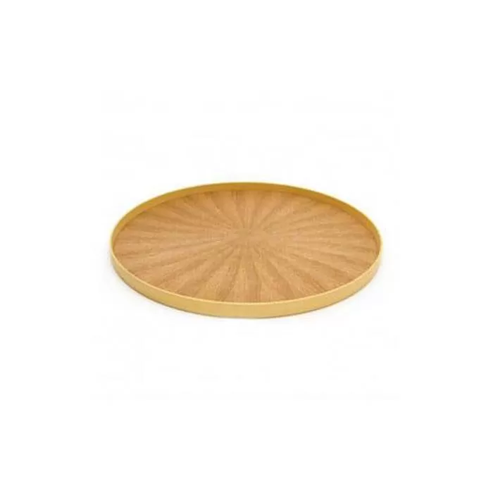 Round Rays Tray L　タモ ash