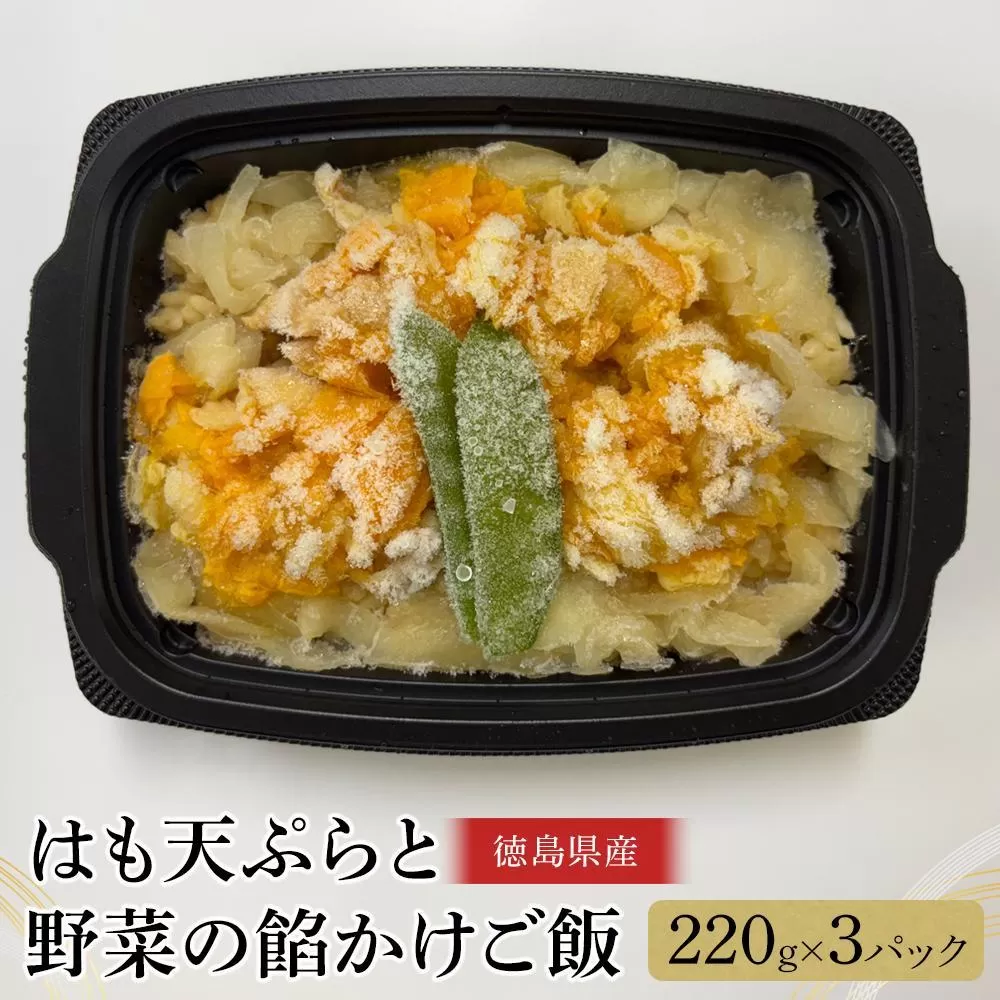 はも天ぷらと野菜の餡かけご飯（220g×3）