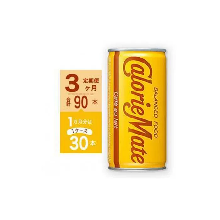 【定期便全3回】カロリーメイトリキッド　カフェオレ味200ml×30本（1ケース）計90本