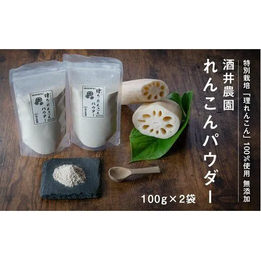 酒井農園れんこんパウダー 200g　鳴門　れんこん　お料理　パウダー　れんこん　れんこん　れんこん